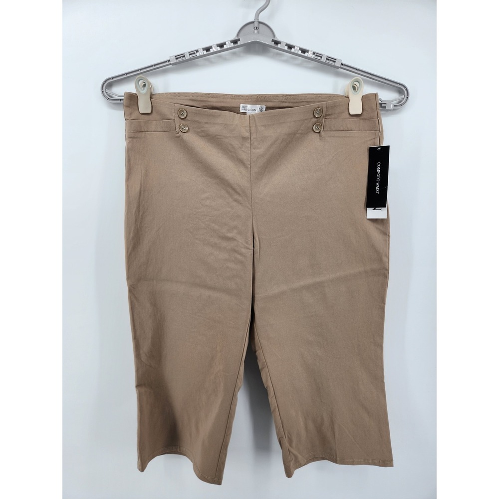 89th + Madison Womens 3X Capri‎ Comfort Waist Pull On Pants Trousers